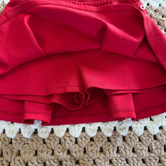 Limited Too Red Pleated Skort Shorts Skirt Girls sz 14 - Picture 4 of 4
